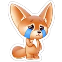 😭 emoji Лисёнок Фенечка Telegram sticker 15 of 20