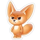 😠 emoji Лисёнок Фенечка Telegram sticker 14 of 20