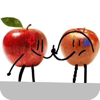 👍 emoji Яблоко Яблоков Telegram sticker 23 of 52
