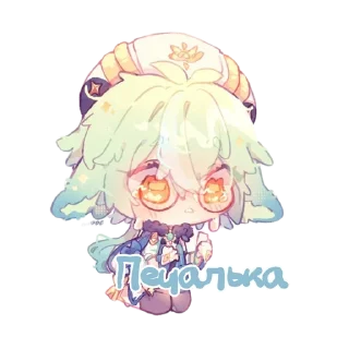 😭 emoji Genshin salad @peach_artworld Telegram sticker 20 of 37