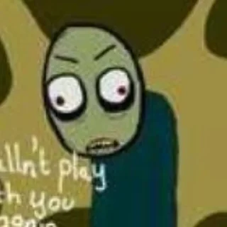 😠 emoji Salad Fingers Telegram sticker 10 of 45