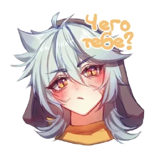 😡 emoji Genshin salad @peach_artworld Telegram sticker 21 of 37