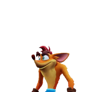 🤪 emoji Crash Bandicoot @stickerstgrm Telegram sticker 9 of 25