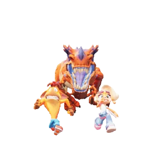 🐲 emoji Crash Bandicoot @stickerstgrm Telegram sticker 18 of 25