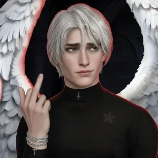 🖕 emoji Каин Telegram sticker 2 of 19