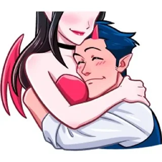 🤗 emoji Дьявол и Дьяволица Telegram sticker 15 of 48