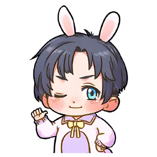 😉 emoji Кролик-кун @nyasticks Telegram sticker 19 of 33