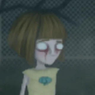 😭 emoji Fran Bow top Telegram sticker 23 of 41