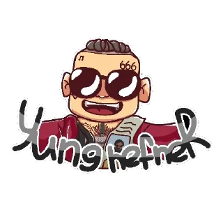 🤤 emoji Yung HefneR Telegram sticker 7 of 8