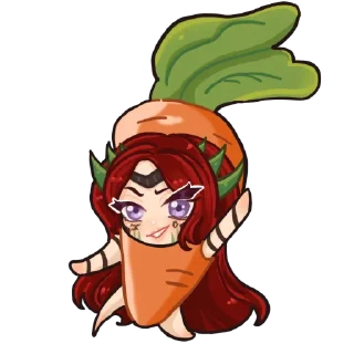 🥕 emoji Дракониця Оріель by @dove_house & @KrissArtt Telegram sticker 12 of 14