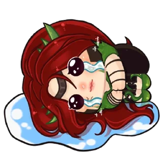 😭 emoji Дракониця Оріель by @dove_house & @KrissArtt Telegram sticker 11 of 14