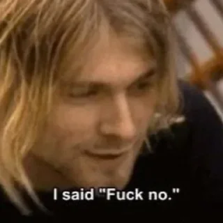 😉 emoji Kurt Cobain<3 Telegram sticker 12 of 50