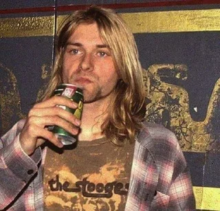 😳 emoji Kurt Cobain<3 Telegram sticker 21 of 50