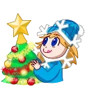 😋 emoji Snowflake Telegram sticker 23 of 27
