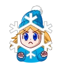 😠 emoji Snowflake Telegram sticker 6 of 27