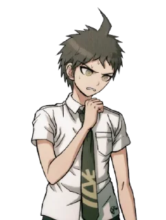 😕 emoji Hajime Hinata Telegram sticker 11 of 22