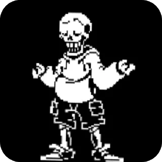 🙂 emoji UnderSwap Papyrus Telegram sticker 21 of 35