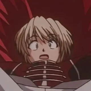 😧 emoji Kurapika @fiveforstickers Telegram sticker 17 of 50