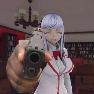 🔫 emoji Yandere Telegram sticker 21 of 47