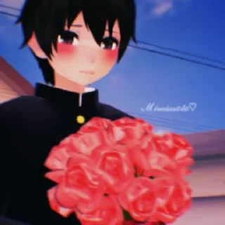 🌹 emoji Taro Yamada Telegram sticker 8 of 17