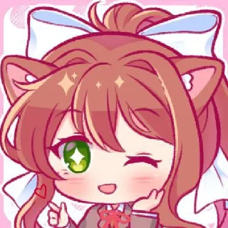 😽 emoji Тётя Моника) Telegram sticker 9 of 21