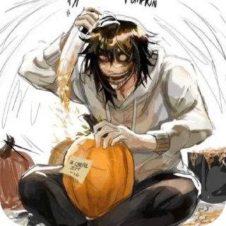🎃 emoji Jeff the killer `` @bl00d1Xe Telegram sticker 15 of 60