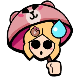 😅 emoji Choco Piper Telegram sticker 7 of 9