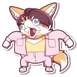 🤪 emoji Vanilla Corgi Telegram sticker 12 of 27