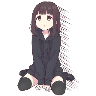 😐 emoji Куруми-чан 3 @nyasticks Telegram sticker 13 of 41
