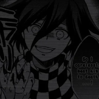🖤 emoji Kokichi🖤 Telegram sticker 12 of 51
