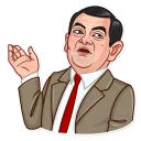 😒 emoji Mr. Bean Telegram sticker 19 of 25