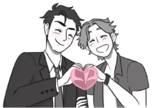 ❤️ emoji same-sex couples💕🏳️‍🌈 Telegram sticker 13 of 24