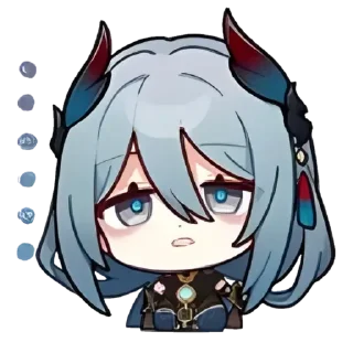 😴 emoji Chibies3 | @honkaistarmedia Telegram sticker 20 of 38