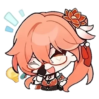 😎 emoji Chibies3 | @honkaistarmedia Telegram sticker 18 of 38
