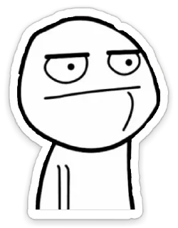 😐 emoji Trollface Telegram sticker 5 of 24