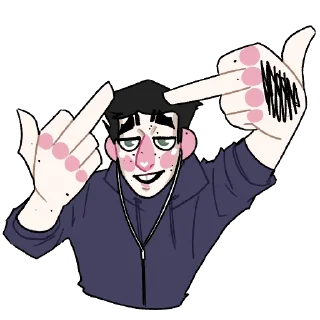 🖕 emoji Е Пак Telegram sticker 8 of 20