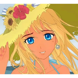 😄 emoji 2D Богиня Telegram sticker 5 of 16
