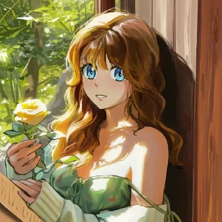 💛 emoji 2D Богиня Telegram sticker 15 of 16