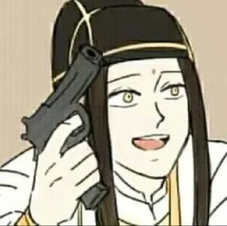 🔫 emoji китайские 2д мужики Telegram sticker 8 of 117