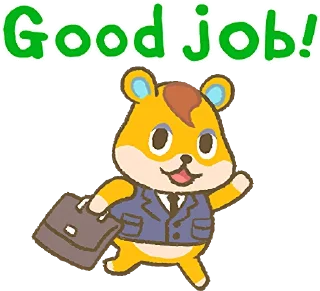 💪 emoji Animal Crossing 15th Anniversary Sticker :: @line_stickers Telegram sticker 14 of 40