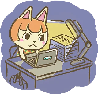🌙 emoji Animal Crossing 15th Anniversary Sticker :: @line_stickers Telegram sticker 13 of 40