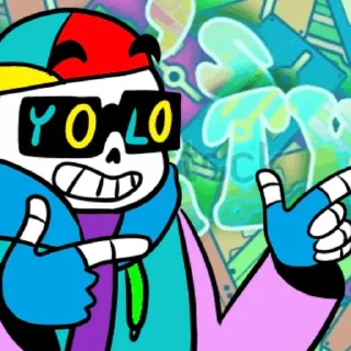 Sticker from fresh