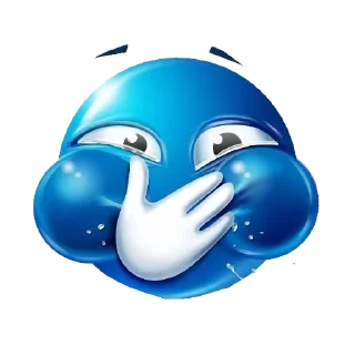 😂 emoji Blue emoji Telegram sticker 24 of 52