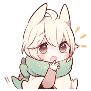 🤭 emoji Зайчик @nyasticks Telegram sticker 15 of 40