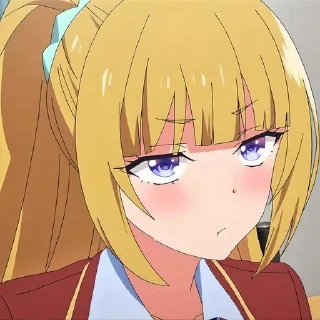 😒 emoji Клас превосходства @anime_stickerr Telegram sticker 5 of 20