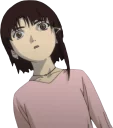 ✂ emoji Let's all love Lain Telegram sticker 12 of 51