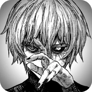 👍 emoji Tokyo Ghoul Telegram sticker 21 of 37