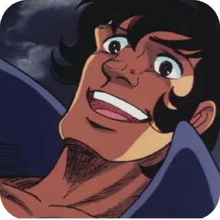 🤣 emoji Ashita no Joe Telegram sticker 23 of 85