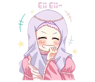 😆 emoji Hijab Princess (@TgSticker) Telegram sticker 8 of 40