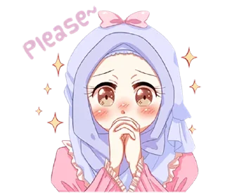 😣 emoji Hijab Princess (@TgSticker) Telegram sticker 20 of 40